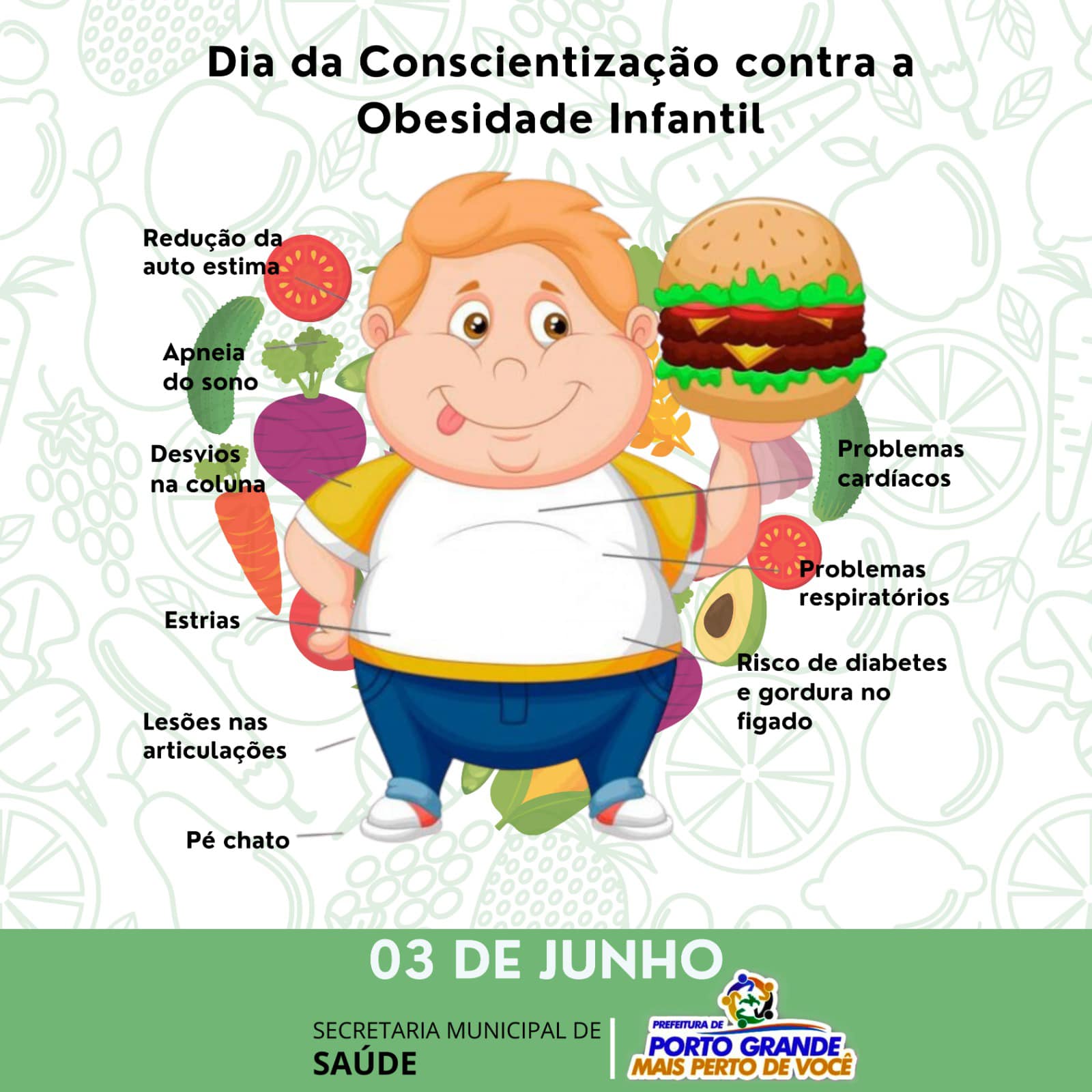 DIA DA CONSCIENTIZAÇÃO CONTRA A OBESIDADE INFANTIL